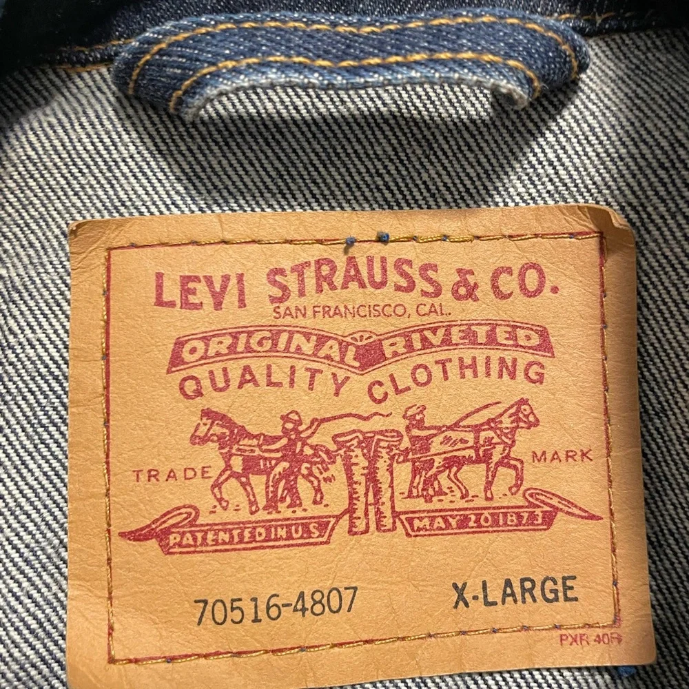 Levi Vintage Dungaree Jacket xl - Picture 4 of 5